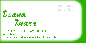 diana knarr business card
